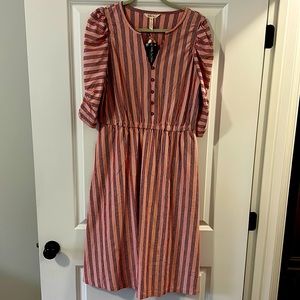 Women’s Matilda, Jane, pink, and red striped dress size medium
